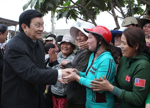 State President visits Binh Dinh province - ảnh 1